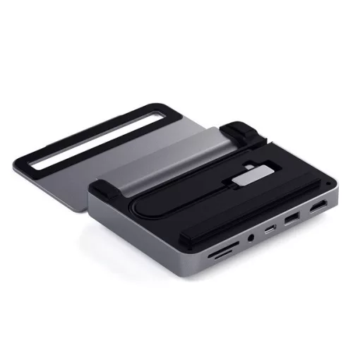 Stojan a dok Satechi ST-TCSHIPM pre iPad Pro s konektorom C, sivý