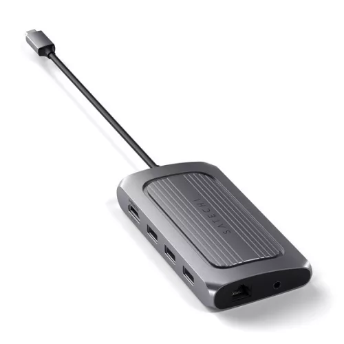 Satechi ST-U4MA3M USB 4 HUB, vesmírne sivý