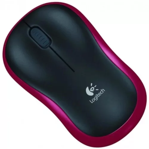 Logitech M185 vezeték nélküli piros notebook egér