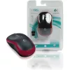 Logitech M185 vezeték nélküli piros notebook egér