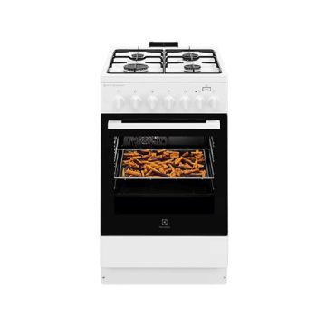   Electrolux LKK560011W fehér, szabadonálló, gáz, kombinált, főzőzóna: 4, sütő:58L, grill, tűzhely
