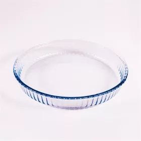   Borcan rotund din sticlă rezistentă la căldură BORCAM, cu nervuri, 2.950ml, 319*50mm