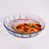 Borcan rotund din sticlă rezistentă la căldură BORCAM, cu nervuri, 2.950ml, 319*50mm