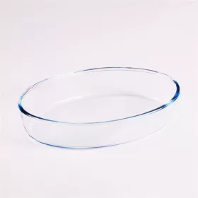   Borcan oval din sticlă termorezistent BORCAM 2.360ml, 306*216*60mm