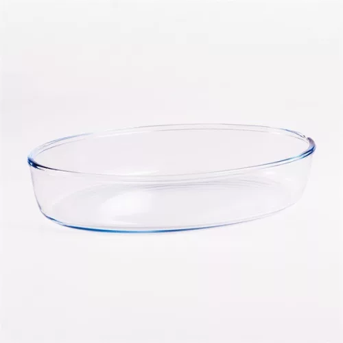 Borcan oval din sticlă termorezistent BORCAM 2.360ml, 306*216*60mm