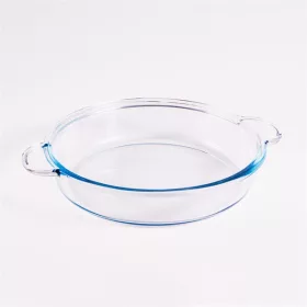   Borcan rotund din sticlă termorezistentă BORCAM cu mâner 1.850ml, 390*256*54mm