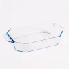 Borcan hexagonal din sticlă termorezistentă BORCAM cu mâner 2.750ml, 361*210*64mm