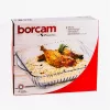 Borcan de sticlă rezistent la căldură BORCAM, pătrat, cu nervuri, cu mâner, 3.200 ml, 317 * 220 * 60 mm