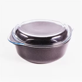 Oală antiaderentă BORCAM cu capac 3.150ml, 270*239mm