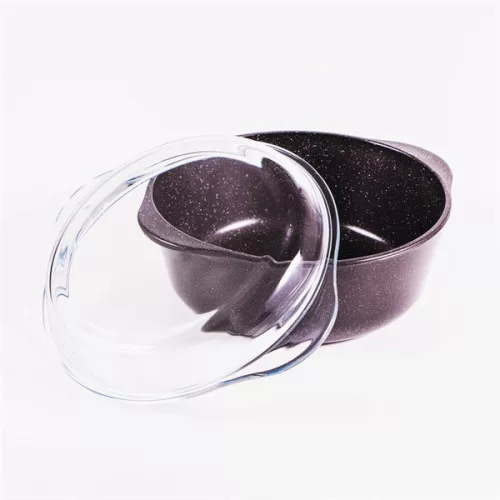 Oală antiaderentă BORCAM cu capac 3.150ml, 270*239mm