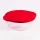 Borcan rotund din sticlă termorezistentă BORCAM cu mâner, capac din plastic 2.200 ml, 251*220*80 mm