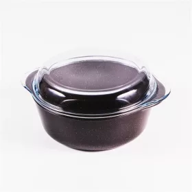 Oală antiaderentă BORCAM cu capac 2.100ml, 251*220*80mm
