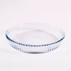 Borcan rotund din sticlă rezistentă la căldură BORCAM, cu nervuri, 1,720 ml, 260 * 45 mm