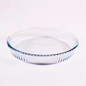   Borcan rotund din sticlă rezistentă la căldură BORCAM, cu nervuri, 1,720 ml, 260 * 45 mm