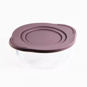   Borcan de sticlă termorezistent BORCAM cu capac de plastic 1,450 ml