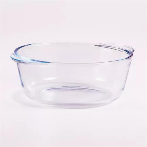 Borcan de sticlă termorezistent BORCAM cu capac de plastic 1,450 ml
