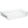 Borcan de sticlă rezistent la căldură BORCAM, pătrat, cu nervuri, 3.000 ml, 306*209*64 mm