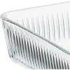 Borcan de sticlă rezistent la căldură BORCAM, pătrat, cu nervuri, 3.000 ml, 306*209*64 mm