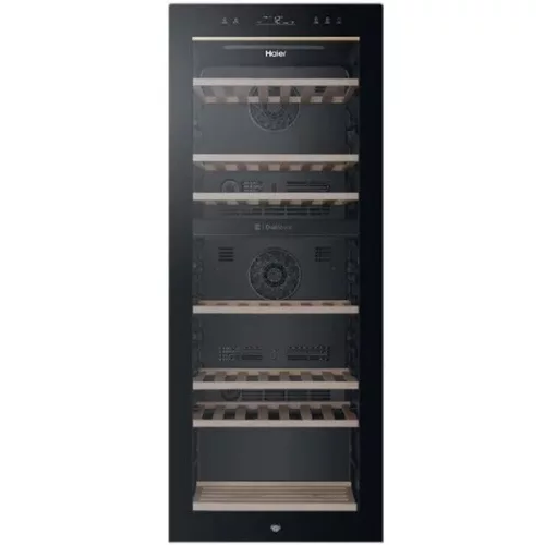 Haier HWS77GDAU1 čierna, Chladnička: 190 l, chladnička na víno