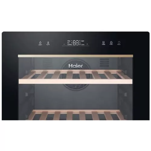 Haier HWS77GDAU1 čierna, Chladnička: 190 l, chladnička na víno