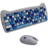 Canyon HSET-W6 HU Kitty Edition blaue kabellose Tastatur und Maus