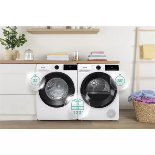 Gorenje DHNE83 fehér, 8 kg, hőszivattyús, szárítógép