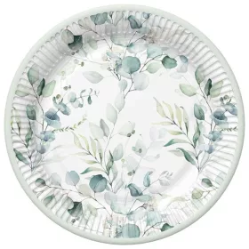   IRIS Everyday Daisy papír tányérok 22,7 cm átmérőjű, 8db/csomag különböző színekben és mintákkal