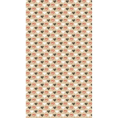 IRIS Karácsonyi tekercses KRAFT csomagolópapír,  200x70cm, különböző mintákkal, 60g/m2