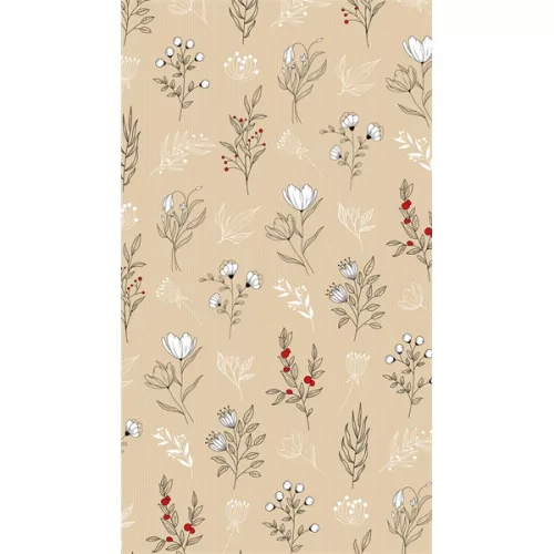 IRIS Karácsonyi tekercses KRAFT csomagolópapír,  200x70cm, különböző mintákkal, 60g/m2