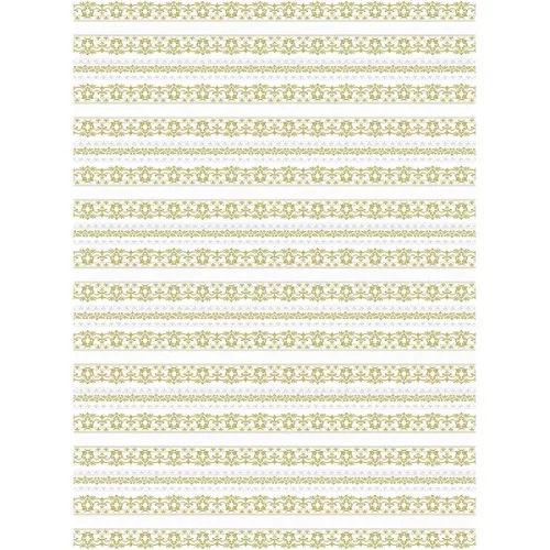 IRIS tekercses csomagoló fényes papír, henger, arany/ezüst, különböző mintákkal, 200x70cm, 60g/m2