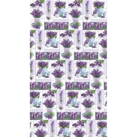   IRIS tekercses csomagoló papír, levendula, különböző mintákkal, 200x70cm, 60g/m2