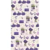 IRIS tekercses csomagoló papír, levendula, különböző mintákkal, 200x70cm, 60g/m2