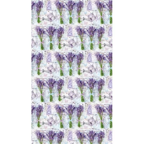 IRIS tekercses csomagoló papír, levendula, különböző mintákkal, 200x70cm, 60g/m2