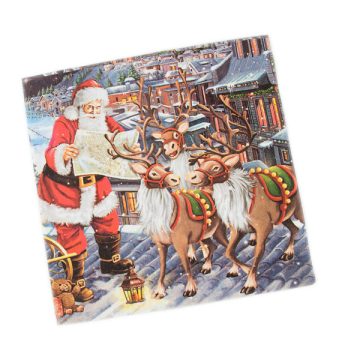   Christmas Lunch Napkins, second quality  Serwetki Secundo Lunch Gwiazdka