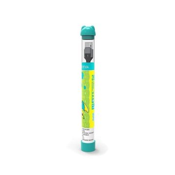   Devia ST107861 Gracious Tube USB/Type-C 1m-es fekete adat-és töltőkábel