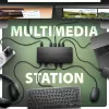 Čierna dokovacia stanica Axagon HMC-U4 USB4