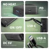 Čierna dokovacia stanica Axagon HMC-U4 USB4