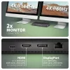 Čierna dokovacia stanica Axagon HMC-U4 USB4