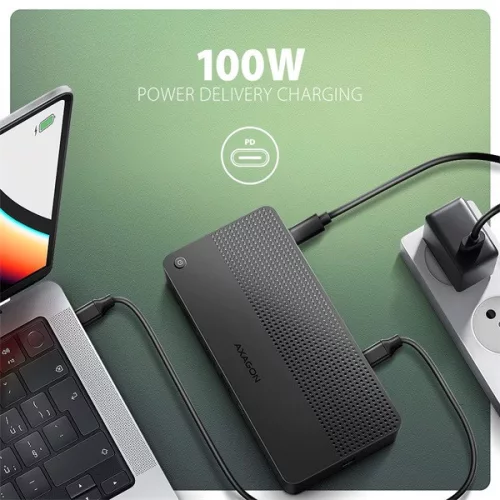 Čierna dokovacia stanica Axagon HMC-U4 USB4