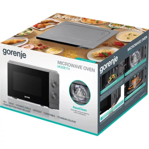Mikrovlnná rúra Gorenje MO20E1T4 700W 20L sivá