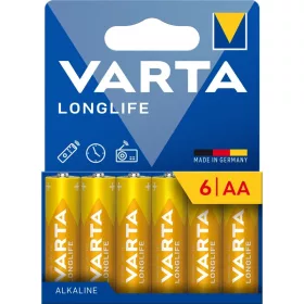 VARTA 4106101736 Longlife AA ceruzaelem 6db/bliszter
