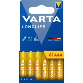   VARTA 4103101746 Langlebige AAA-Mikrostiftbatterie, 6 Stück/Blister