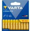 VARTA 4103101761 Langlebige AAA-Mikrobatterien, 10 Stück/Blister