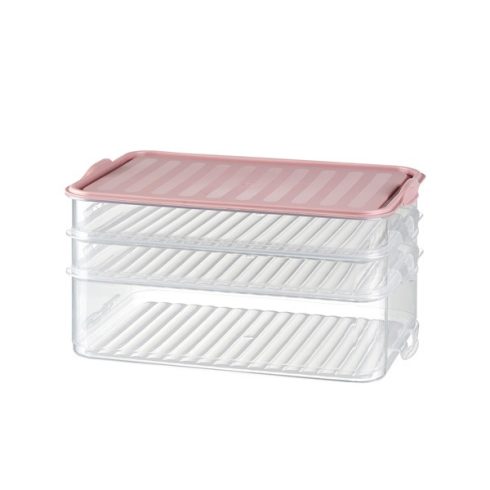 IRIS G-464 EASY-CLICK háromszintes ételtároló szett 2x750ml+1.600ml 15,5x23x12,5cm
