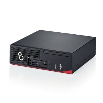   Fujitsu Esprimo D738 SFF/i3-8100/8GB/256GB SSD/Win Pro COA/fekete asztali számítógép (Használt A+)