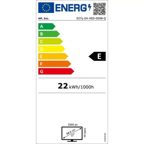 HP 27" E27Q G4 QHD QHD IPS HDMI/DP/USB monitor (Használt A)
