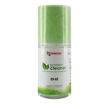   Sbox CS-02 tisztító folyadék (200ml) + mikroszálas kendő