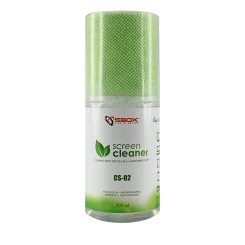 Sbox CS-02 tisztító folyadék (200ml) + mikroszálas kendő