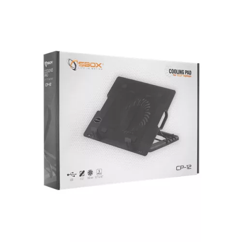 Chladiaca podložka Sbox CP-12 pre 17,3" notebook