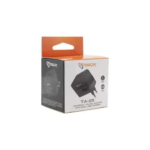 Univerzálny cestovný adaptér Sbox TA-23